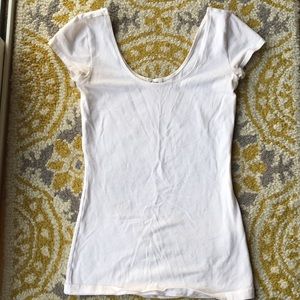 Soft & Sexy Tight White Ballerina Top